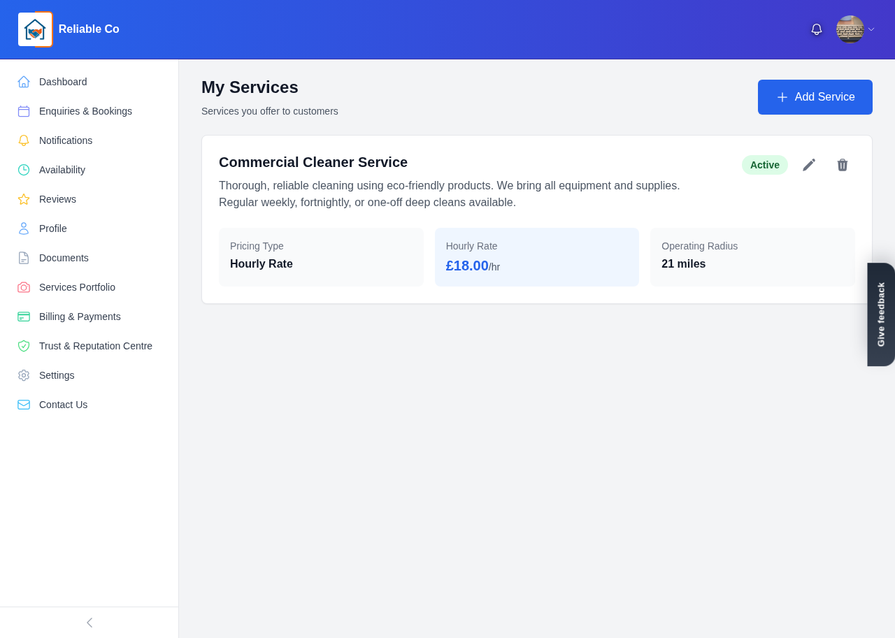 Your list of services