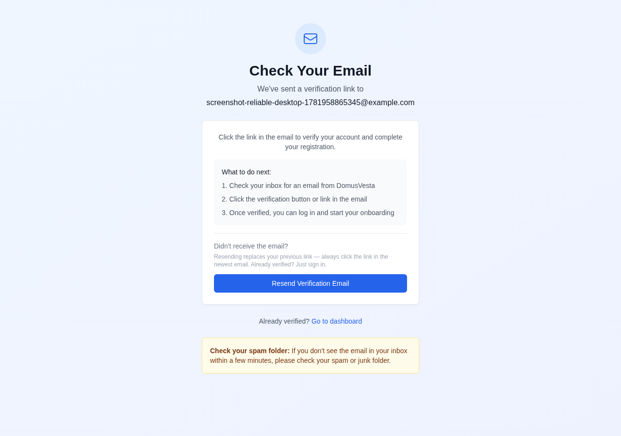 Verify your email address to continue